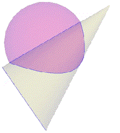 начертательная геометрия start action moving компьютерная графика пересечение сферы и эллиптического конуса